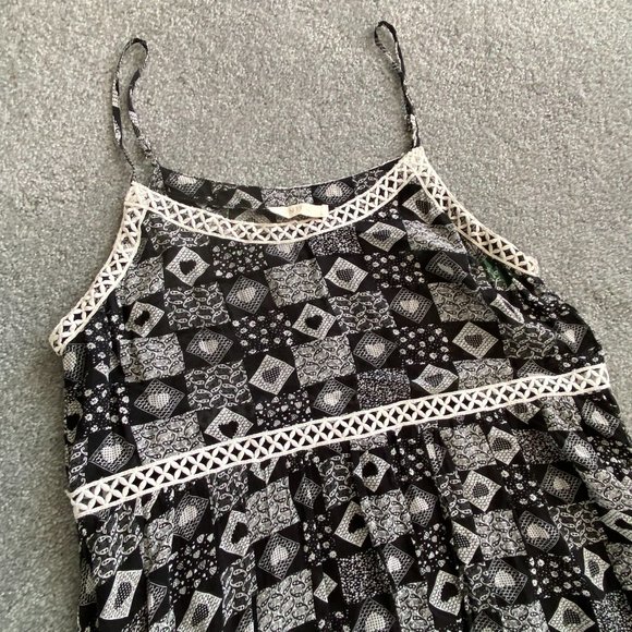 ❤️ Entro Baby Doll Spaghetti Strap Dress in Quilted Print LARGE    - P3 - Picture 5 of 9